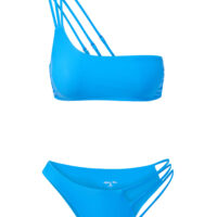 product image of a blue strappy bikini