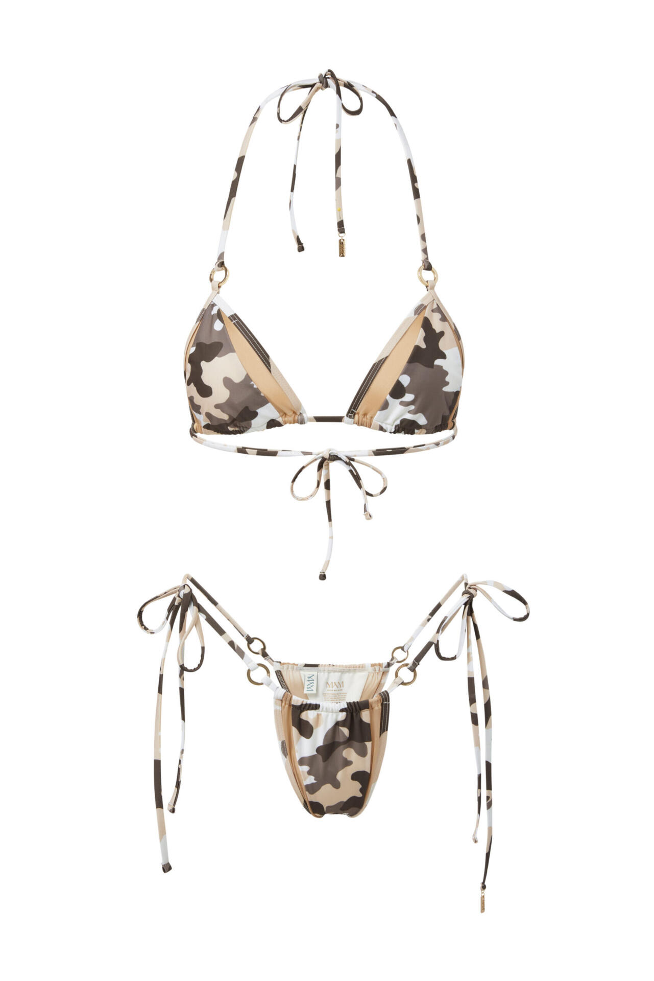 champagne camo bikini